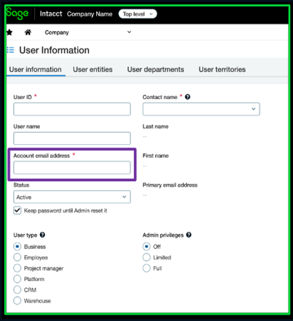 Sage Intacct Restaurant Groups